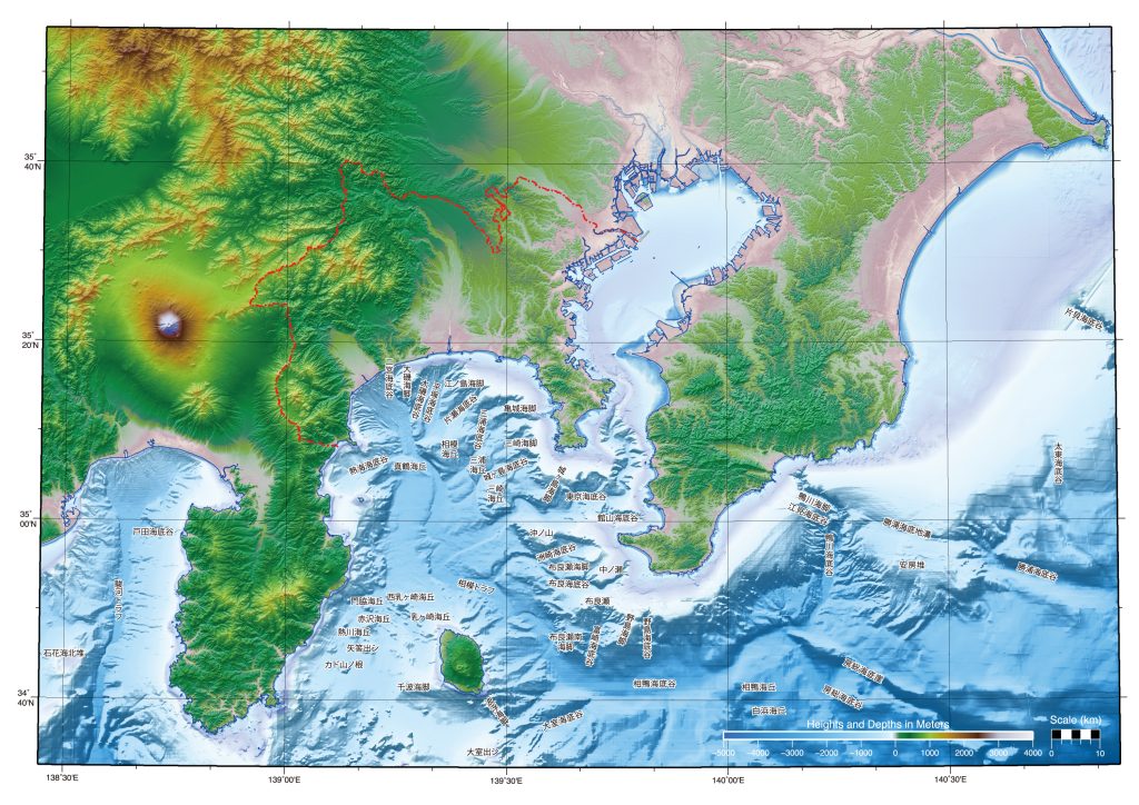 相模湾の海底地形01